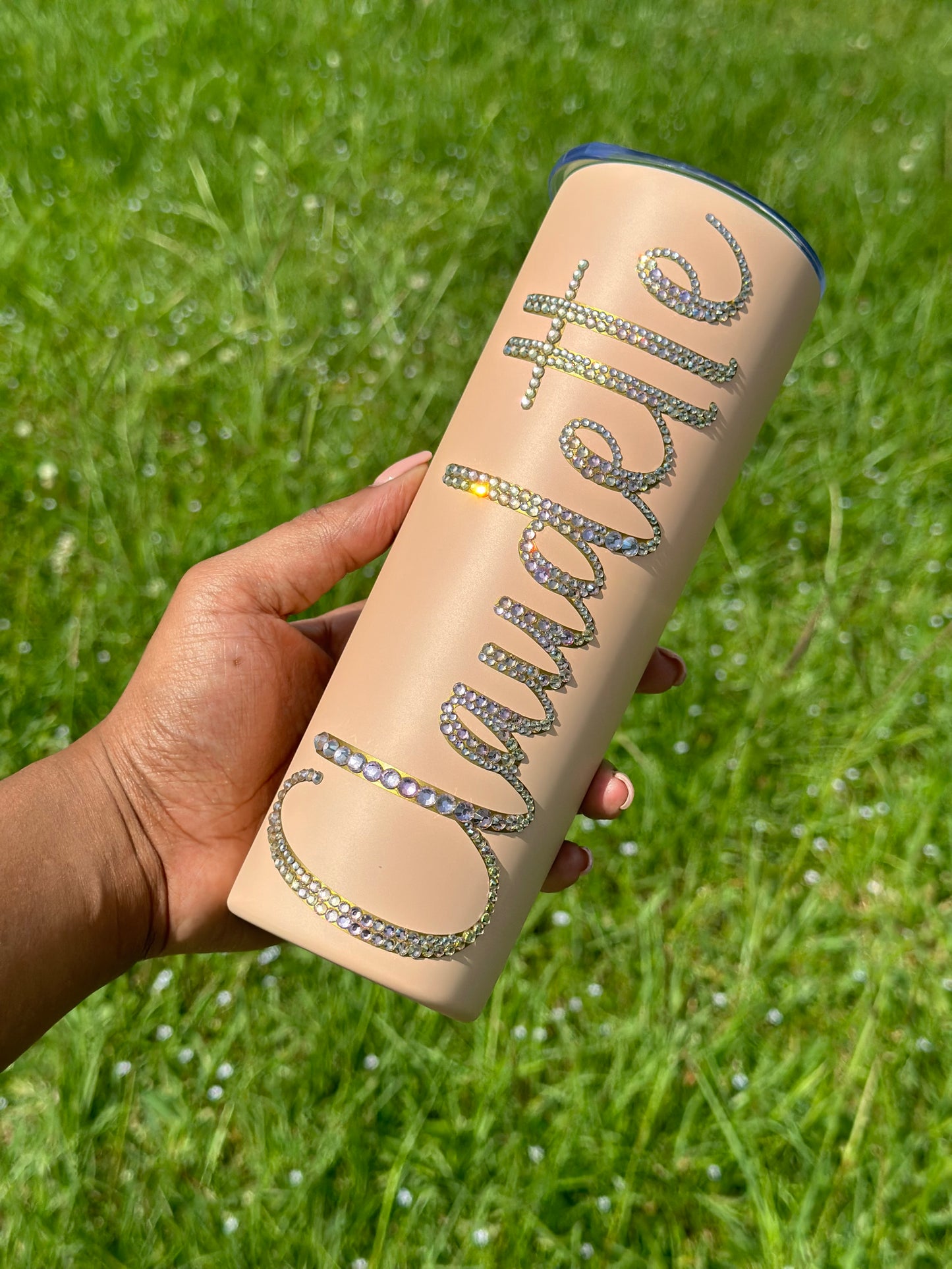 Minimal Rhinestone Tumbler