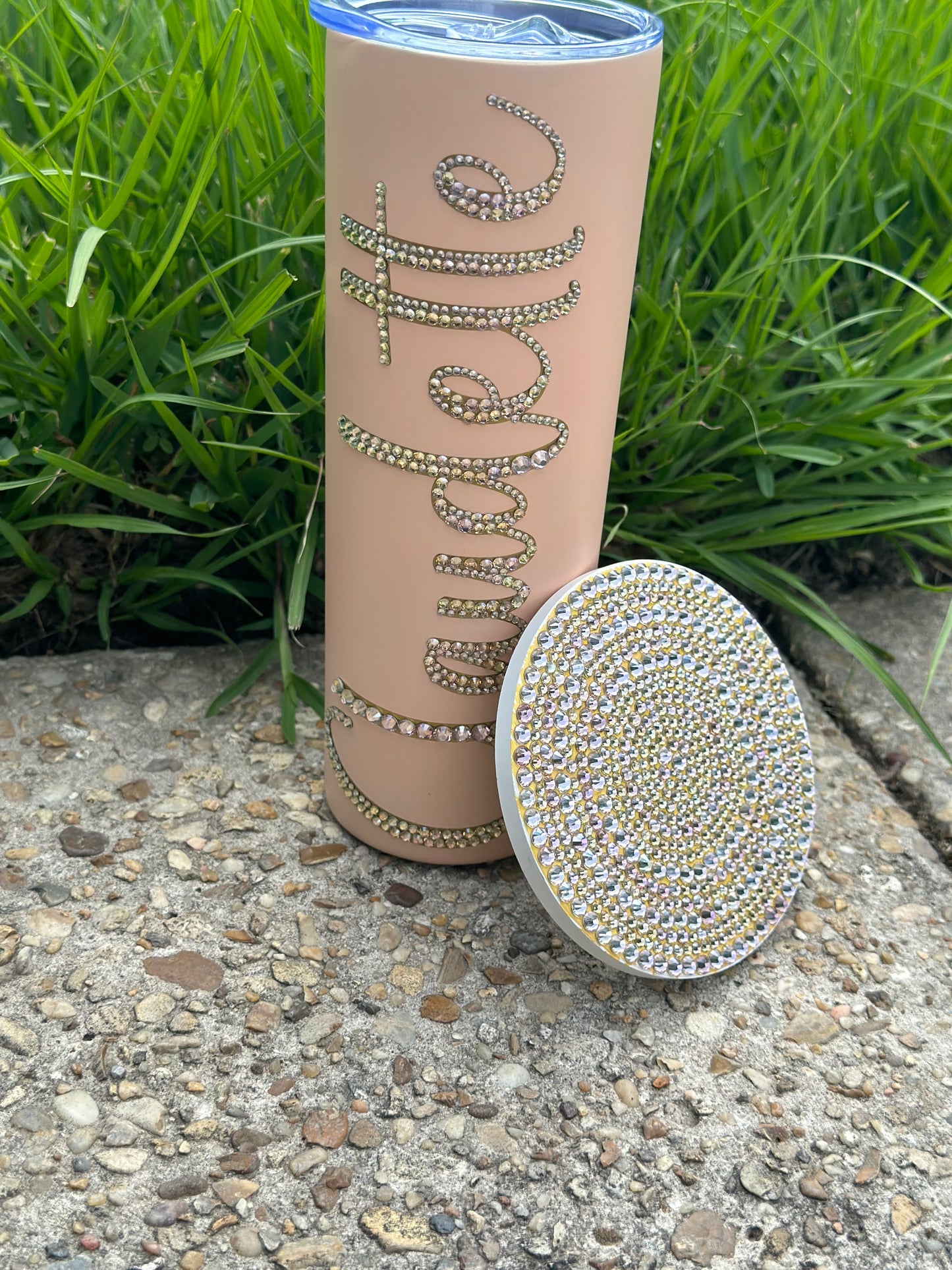 Minimal Rhinestone Tumbler
