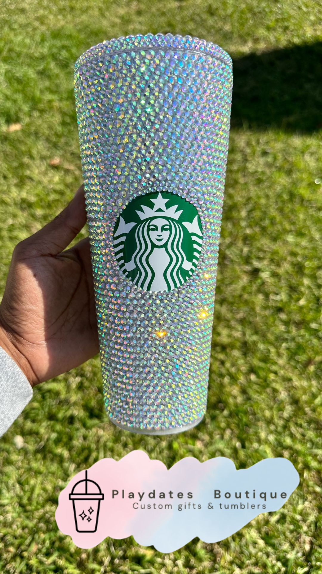 Starbucks Acrylic Rhinestone Tumbler - No Name