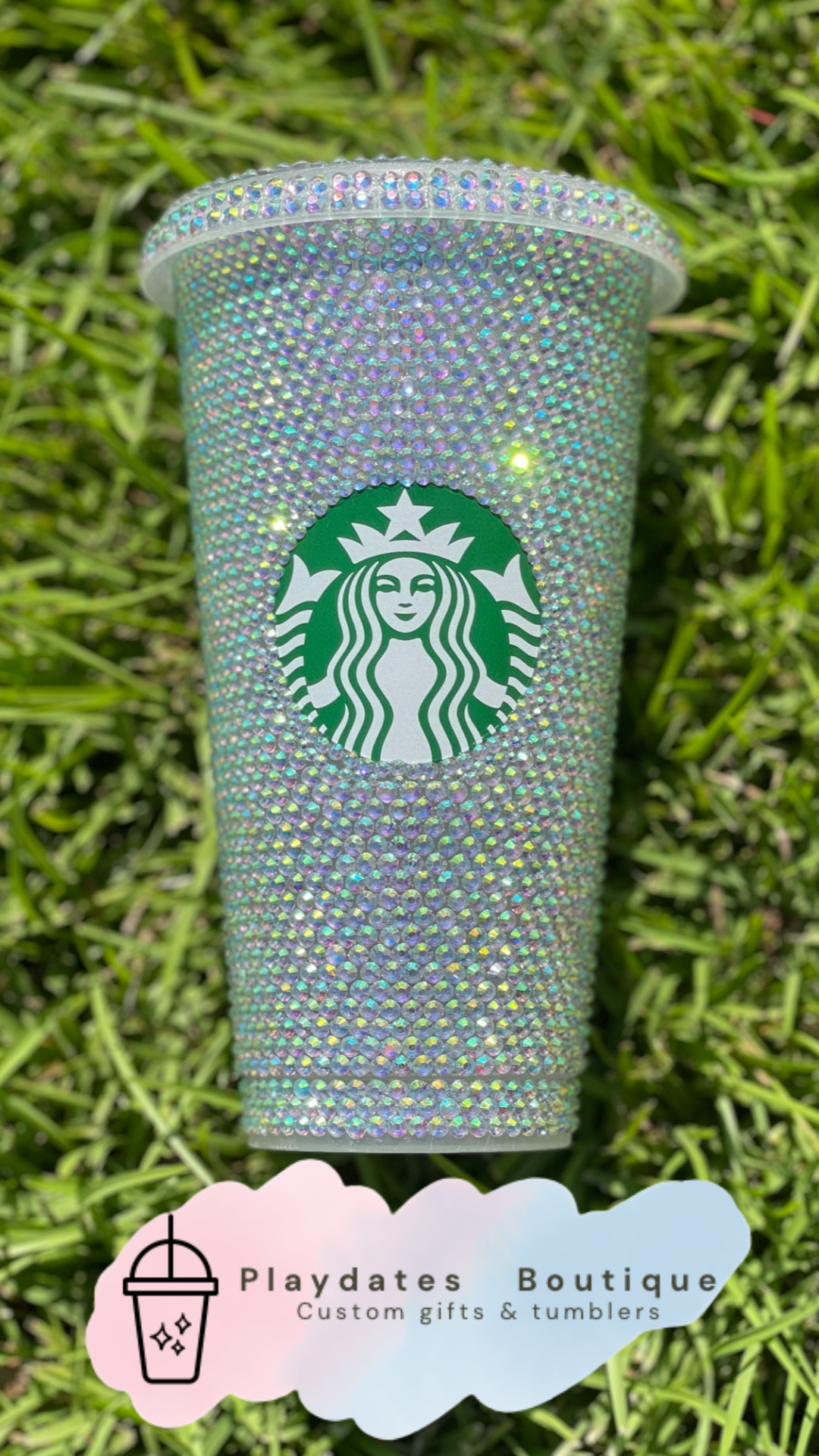 Starbucks 'Cold Cup' Rhinestone Tumbler NO NAME