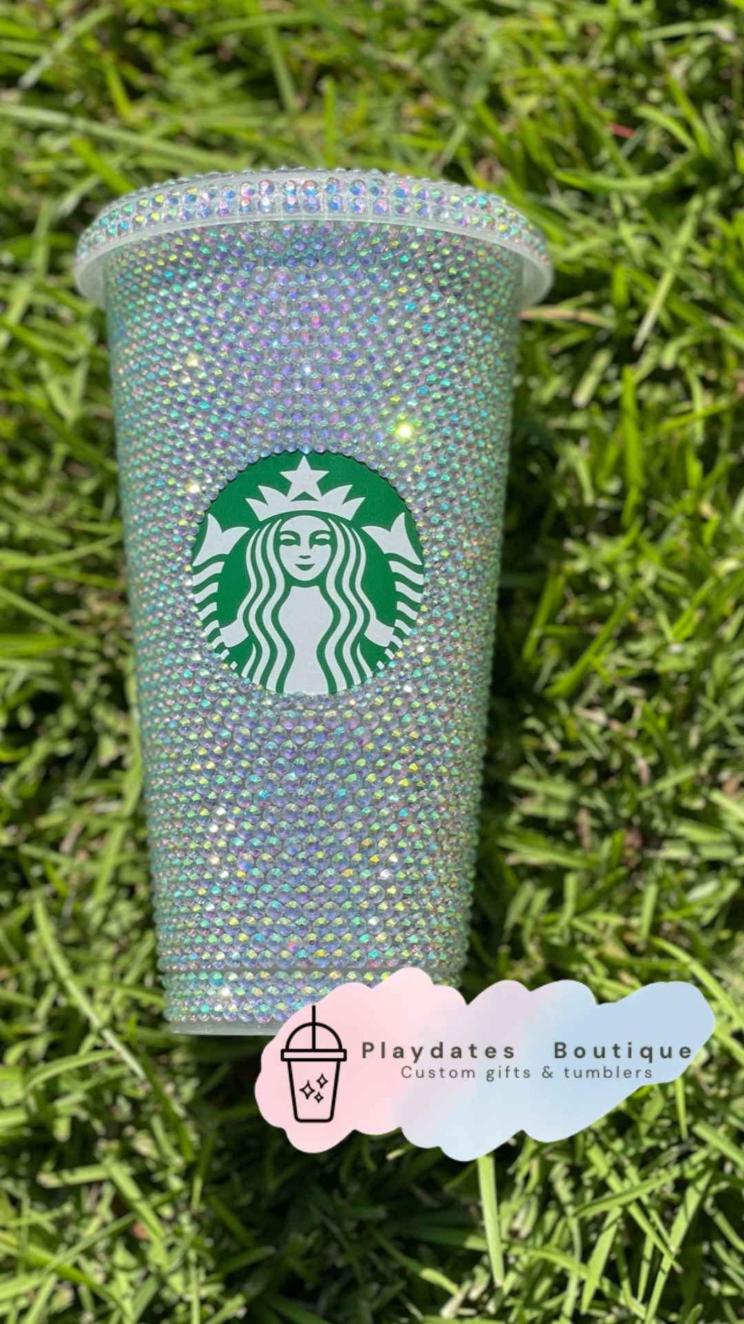 Starbucks 'Cold Cup' Rhinestone Tumbler NO NAME